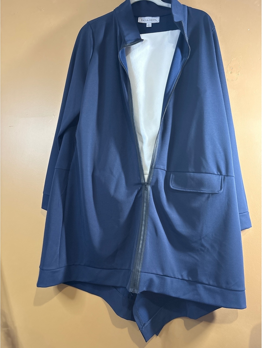 HC1181 Paula Deen XL Navy Blue Jacket with White Inner Lining